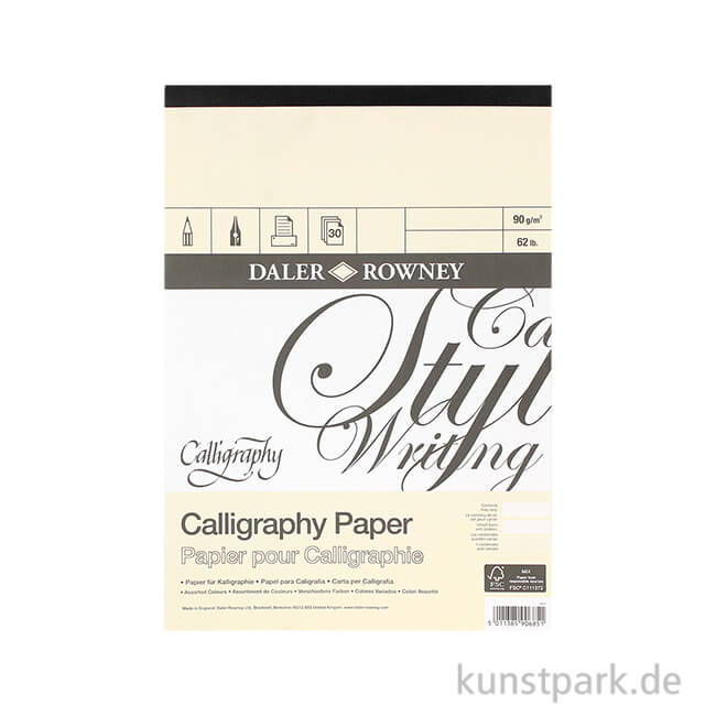 Artikelbild 1 des Artikels “Daler-Rowney Calligraphy Kalligrafieblock, 32 Blatt, 90g DIN A4“