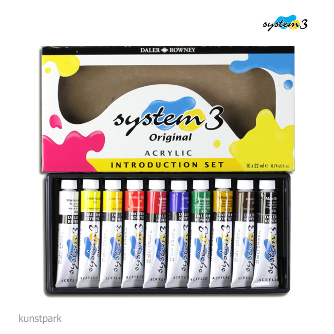 Artikelbild 1 des Artikels “Daler-Rowney SYSTEM-3 - Acryl-Einführungs-Set 10 x 22 ml “