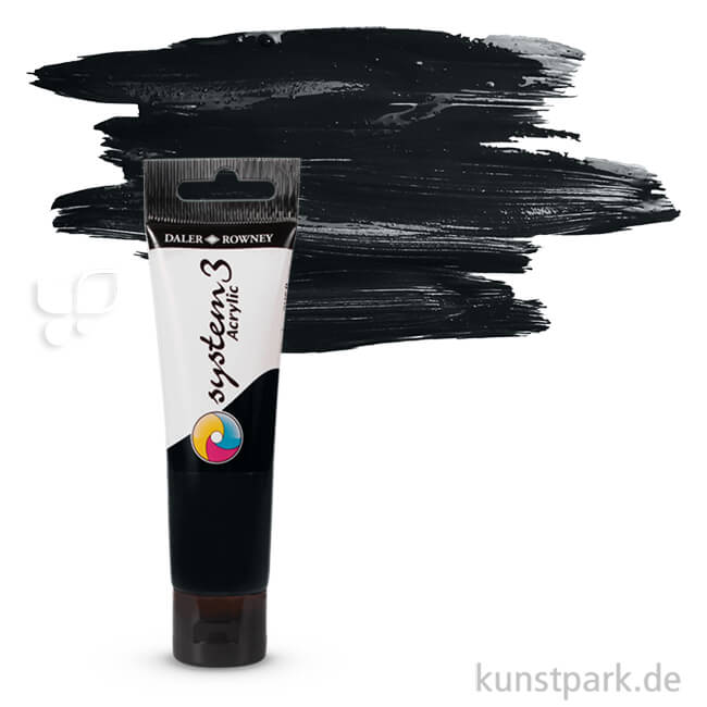 Artikelbild 1 des Artikels “Daler-Rowney SYSTEM-3 Acrylfarben 59 ml | 036 Mars Schwarz“
