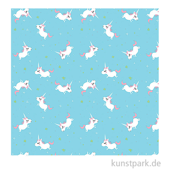 Artikelbild 1 des Artikels “DECOPATCH Papier 727 Einhorn Blau, 3 Stück “