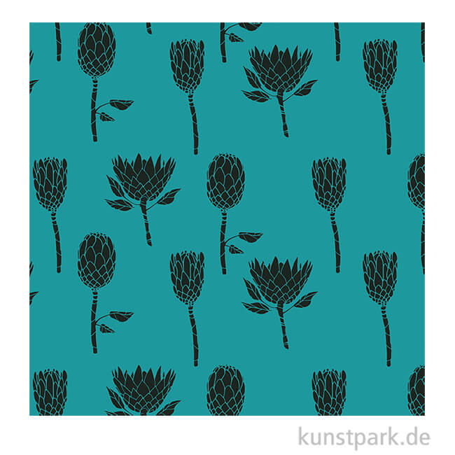 Artikelbild 1 des Artikels “DECOPATCH Papier 758 Blumen Türkis, 3 Stück “