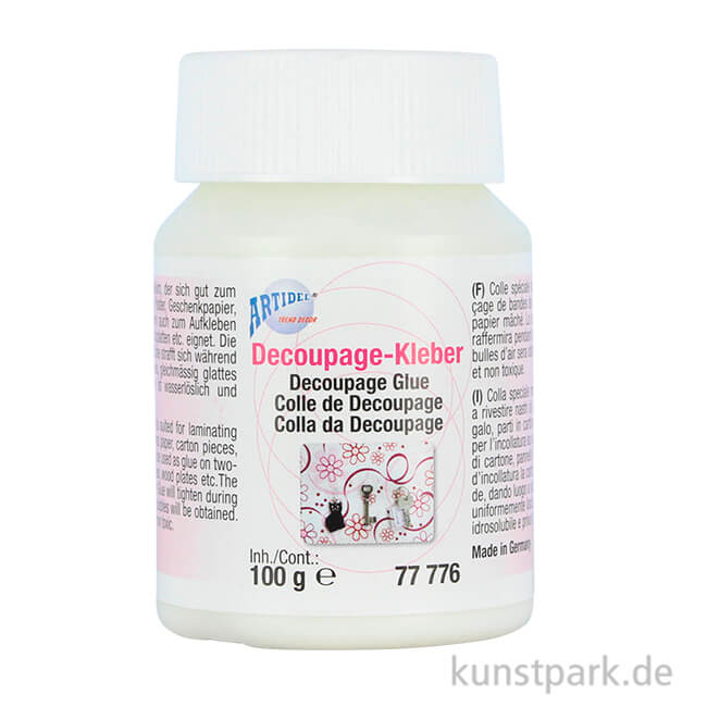 Artikelbild 1 des Artikels “Decoupage-Kleber, Papierleim zum Kaschieren, 100g “