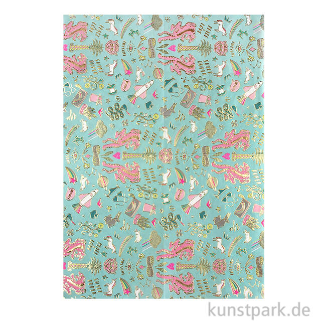 Artikelbild 1 des Artikels “Decoupage Papier - Wonderland Mint, 3 Stück “