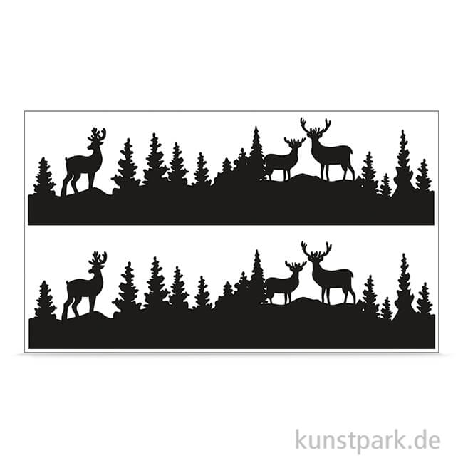 Artikelbild 1 des Artikels “Deko-Abziehmotive - Waldesruh, 2 Bogen “