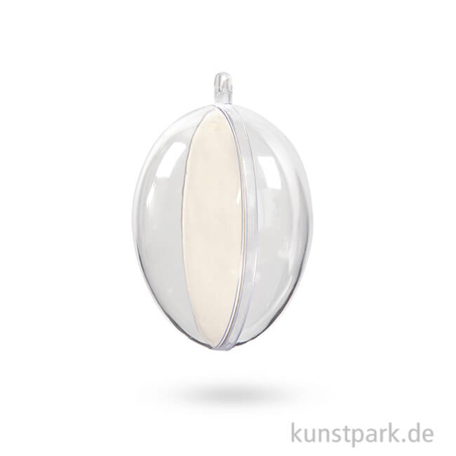 Artikelbild 1 des Artikels “Deko-Ei aus Kunststoff, zweiteilig 6,3 cm - 5 Stück“
