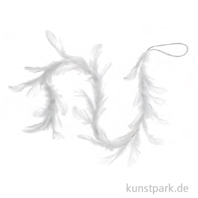 Artikelbild 1 des Artikels “Deko Feder-Girlande, Weiß, Länge 70 cm “