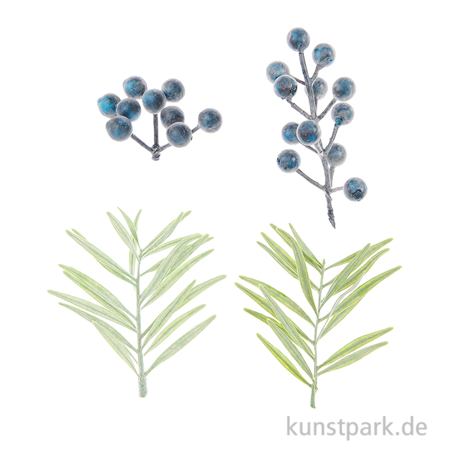 Artikelbild 1 des Artikels “Deko-Set Schlehenbeeren, Blau Grün, 4-teilig “