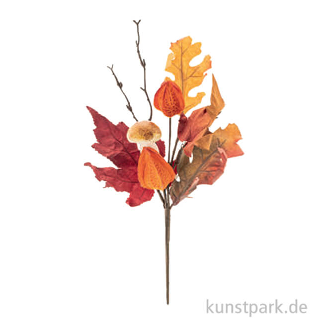 Artikelbild 1 des Artikels “Deko-Zweig mit Pilz, Herbst, Orange Gelb, 30 cm “