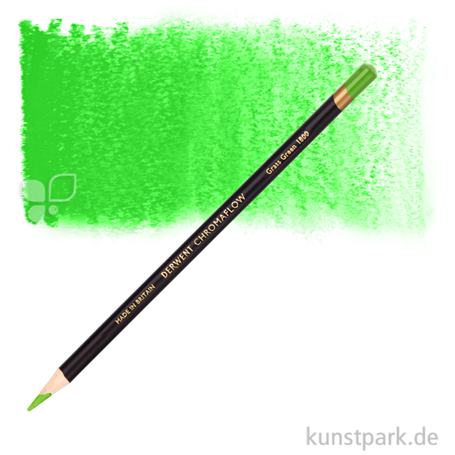Artikelbild 1 des Artikels “Derwent CHROMAFLOW Farbstift einzeln Stift | Grass Green“