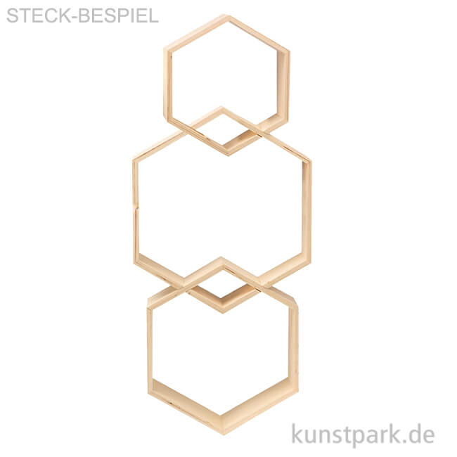 Artikelbild 1 des Artikels “Design Rahmen Sechseck, 3 Stück sortiert “