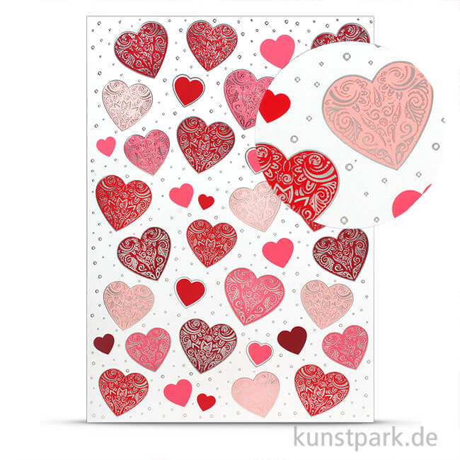 Artikelbild 1 des Artikels “Designkarton Fancy - Herz, DIN A4, 200g “