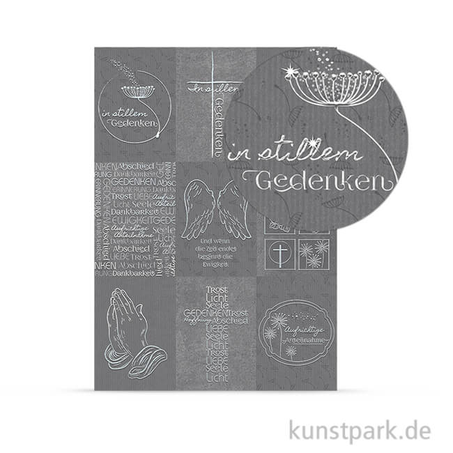Artikelbild 1 des Artikels “Designkarton Kondolenz - In stillen Gedenken, DIN A4, 200 g “