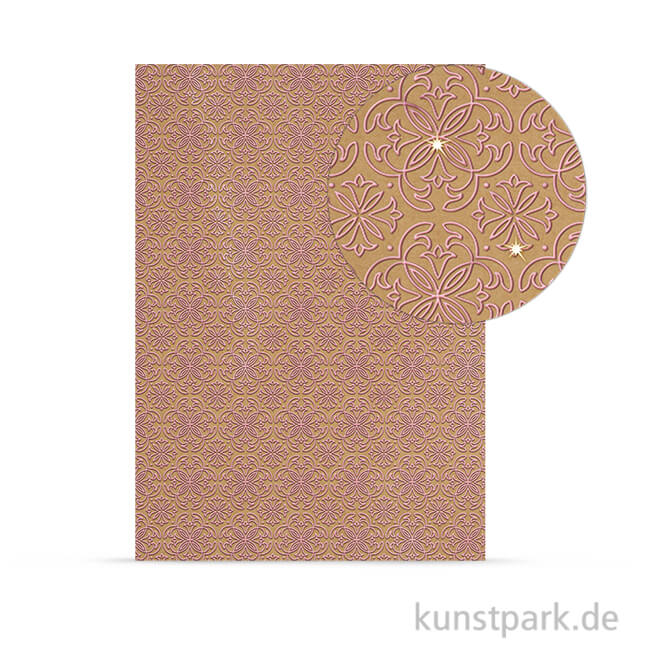 Artikelbild 1 des Artikels “Designkarton Selection - Ornamente roségold, DIN A4, 250 g “