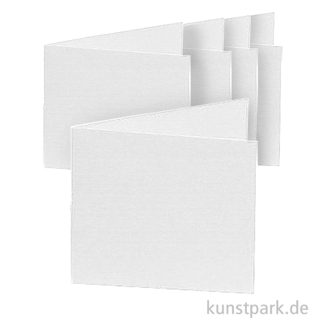 Artikelbild 1 des Artikels “Doppelkarten quadratisch - Weiß, 13,5cm, 5 Karten + Kuverts + Einlagen “