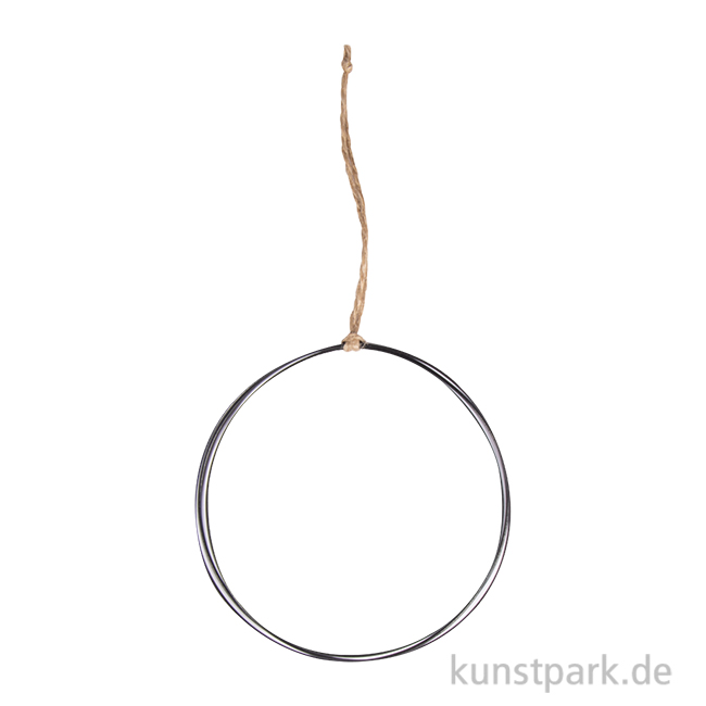 Artikelbild 1 des Artikels “Draht Ring zum Hängen, Schwarz, Durchmesser 10 cm “