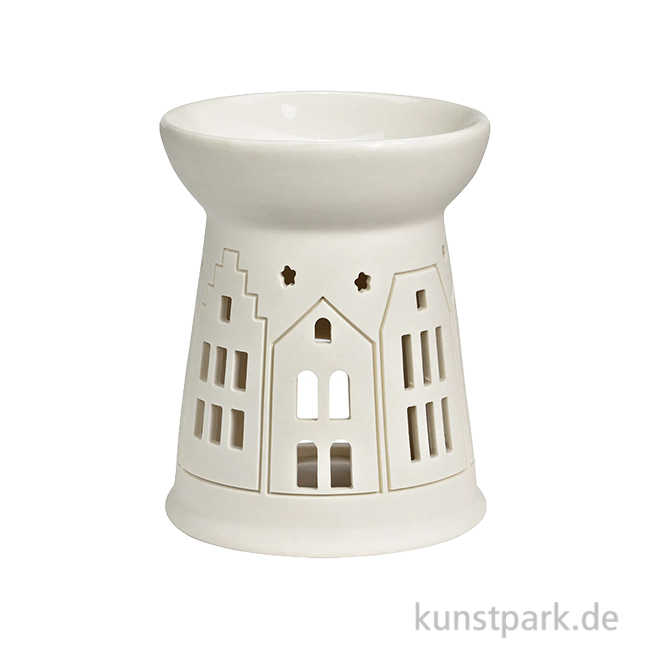 Artikelbild 1 des Artikels “Duftlampe Haus Dekor aus Porzellan, Weiß, 10 x 12 x 10 cm “