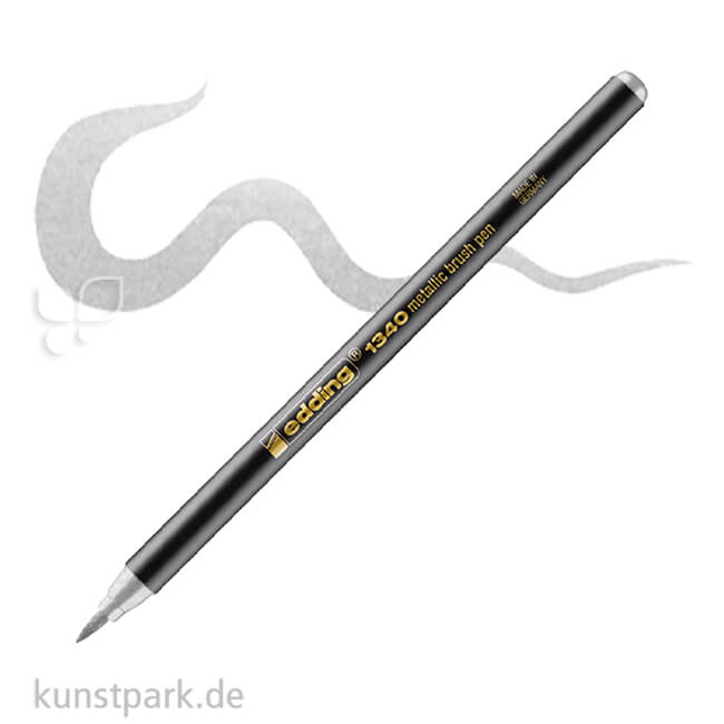 Artikelbild 1 des Artikels “edding 1340 Brushpen - Metallic Stift | Silber Metallic“