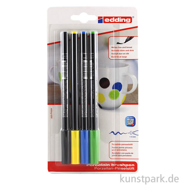 Artikelbild 1 des Artikels “edding 4200 Porcelain Brushpen 4er Set - Cool Colours “