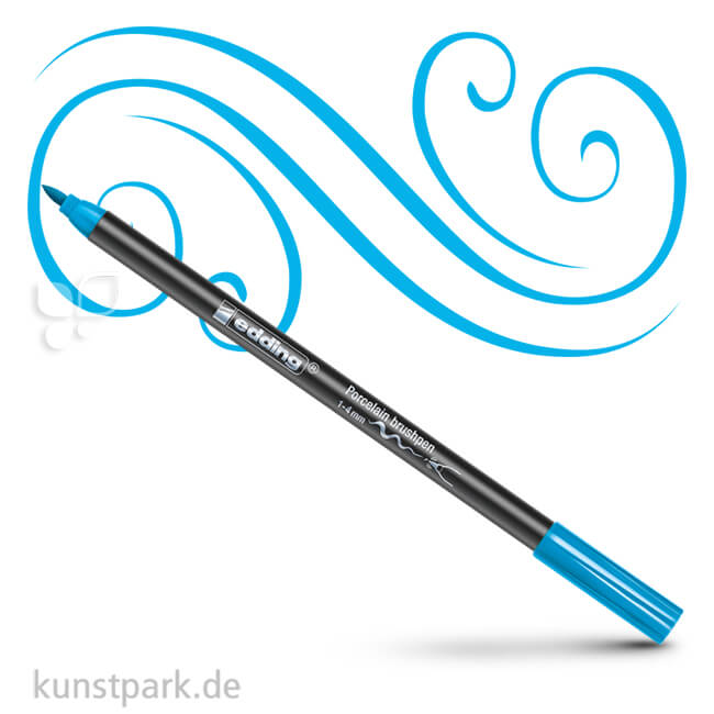 Artikelbild 1 des Artikels “edding 4200 Porcelain Brushpen Einzelstift | Hellblau“