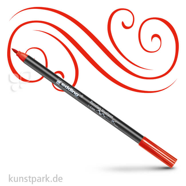 Artikelbild 1 des Artikels “edding 4200 Porcelain Brushpen Einzelstift | Rot“