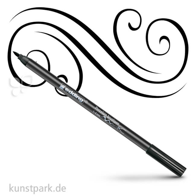 Artikelbild 1 des Artikels “edding 4200 Porcelain Brushpen Einzelstift | Schwarz“