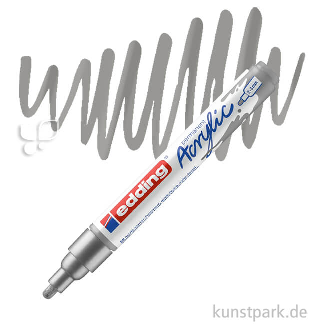 Artikelbild 1 des Artikels “edding 5100 Acrylmarker Medium, 2-3 mm Stift | Silber“
