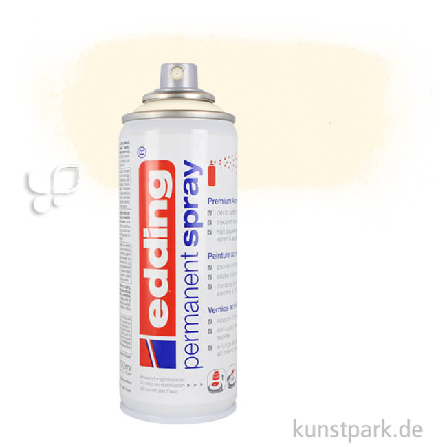 Artikelbild 1 des Artikels “edding Permanent Spray - seidenmatt, 200 ml Einzelfarbe | 921 Cremeweiß“