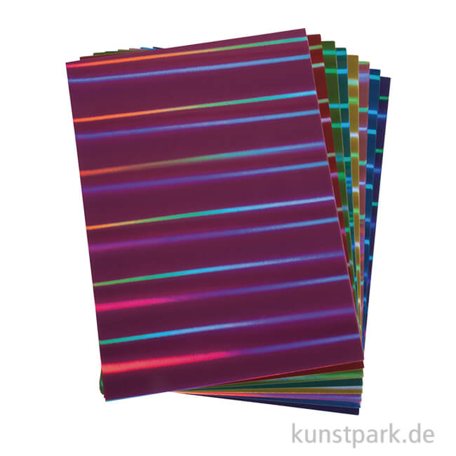 Artikelbild 1 des Artikels “Effektpapier Hologramm Mix - DIN A4, Bunt, 250g, 8 Farben, 8 Blatt “