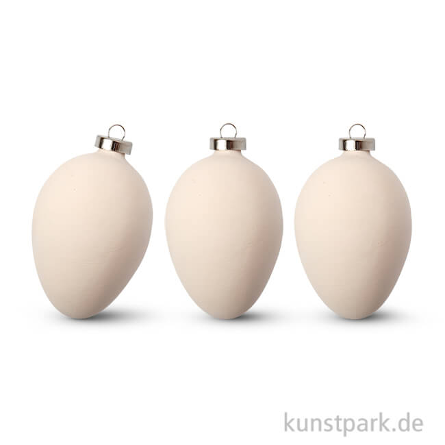 Artikelbild 1 des Artikels “Eier aus weißer Terrakotta, 6 cm, 12 Stück “