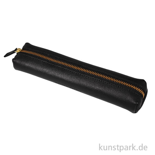 Artikelbild 1 des Artikels “Etui im Retrostyle aus Leder - Schwarz, Klein, Rund “