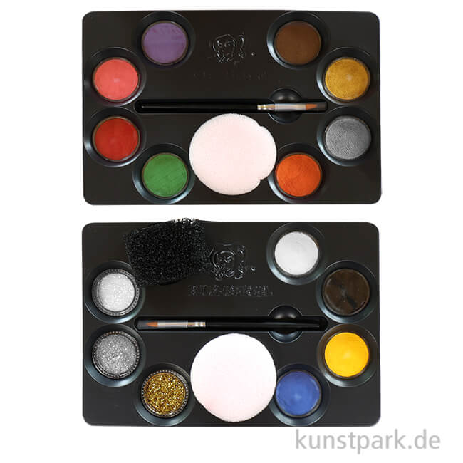 Artikelbild 1 des Artikels “Eulenspiegel 12 Farben Profi-Schminkpalette mit Anleitung “
