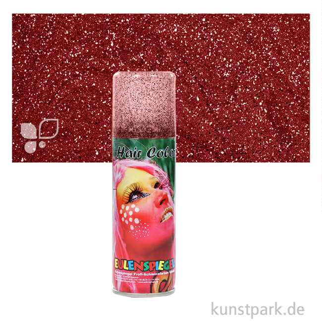 Artikelbild 1 des Artikels “Eulenspiegel Glitzer-Effekt Haarspray 125 ml Dose | Glitzer Rot“