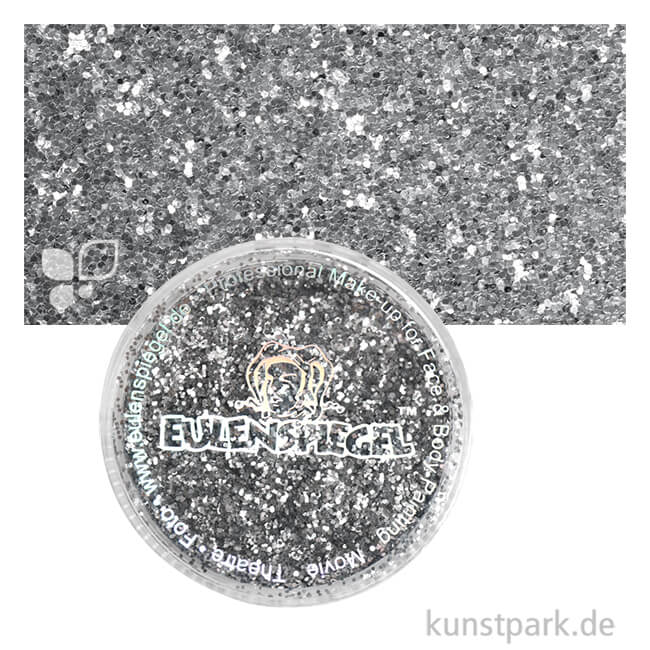 Artikelbild 1 des Artikels “Eulenspiegel Polyester-Streuglitzer 6 g Dose | Silber“
