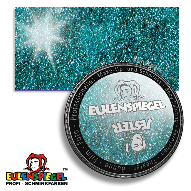 Artikelbild 1 des Artikels “Eulenspiegel Tattoo-Glitzer 6 g Dose | Türkis“