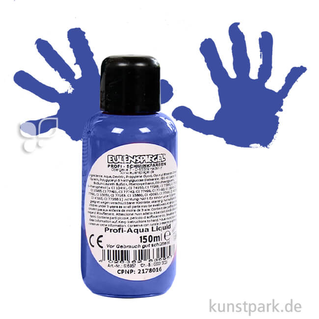 Artikelbild 1 des Artikels “Eulenspiegel Profi-Aqua Liquid Körperfarbe 150 ml | Meeresblau“
