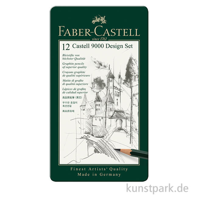Artikelbild 1 des Artikels “Faber-Castell 9000 Design, 12 Bleistifte im Metalletui “
