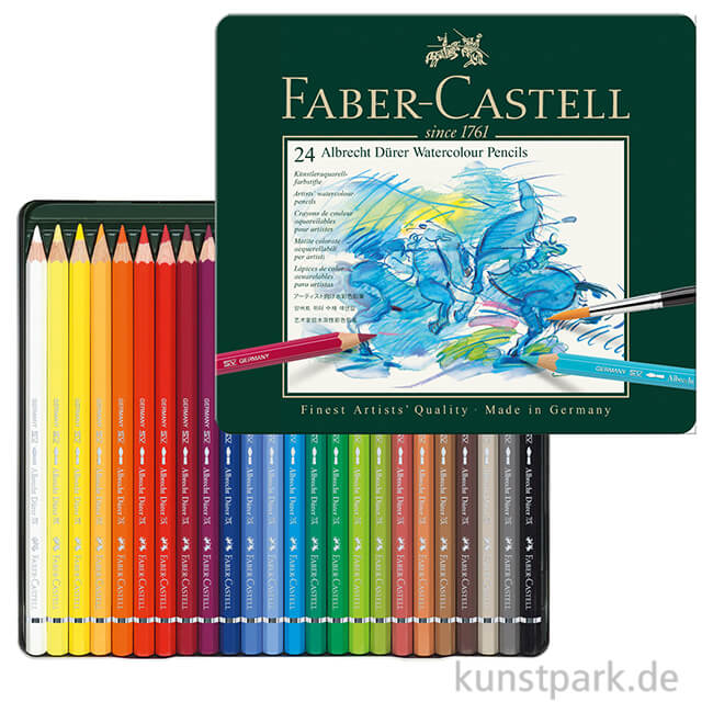 Artikelbild 1 des Artikels “Faber-Castell ALBRECHT DÜRER, 24 Aquarellstifte im Metalletui “