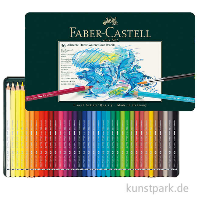 Artikelbild 1 des Artikels “Faber-Castell ALBRECHT DÜRER, 36 Aquarellstifte im Metalletui “