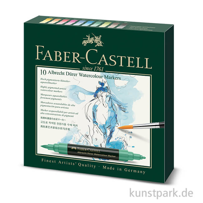 Artikelbild 1 des Artikels “Faber-Castell ALBRECHT DÜRER, 10 Aquarellmarker im Etui “