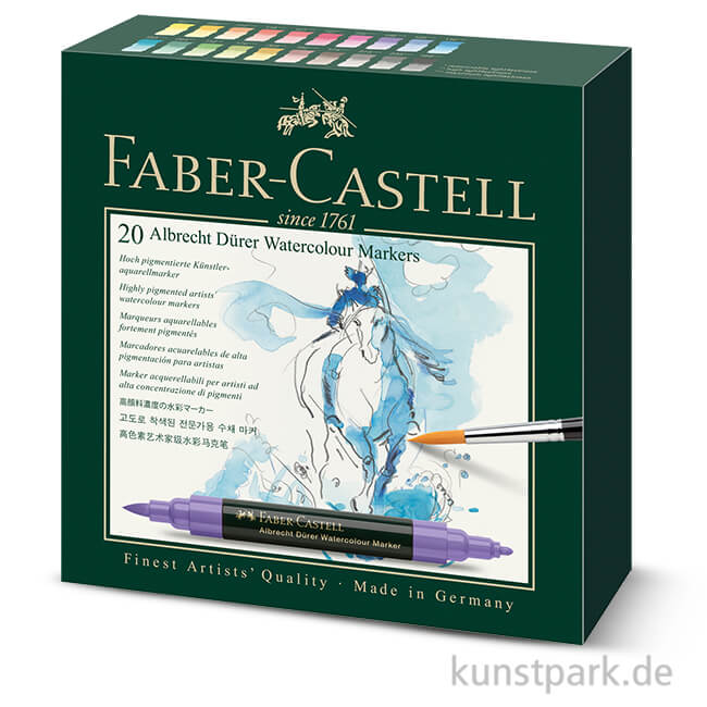 Artikelbild 1 des Artikels “Faber-Castell ALBRECHT DÜRER, 20 Aquarellmarker im Etui “