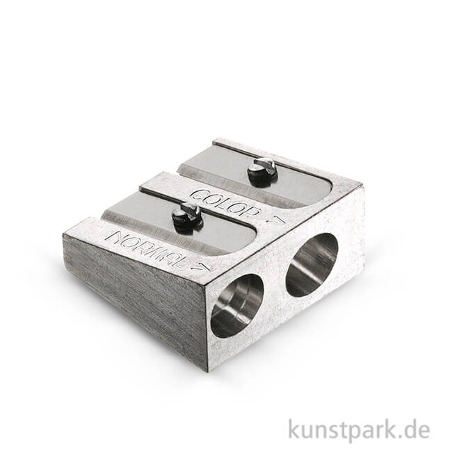 Artikelbild 1 des Artikels “Faber-Castell Doppelspitzer aus Metall für Farb-und Kreidestifte “