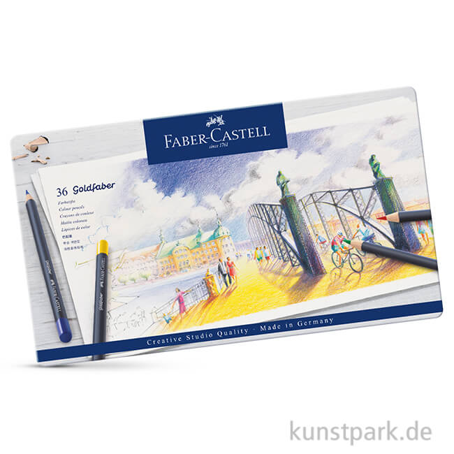 Artikelbild 1 des Artikels “Faber-Castell GOLDFABER, 36 Farbstifte im Metalletui “