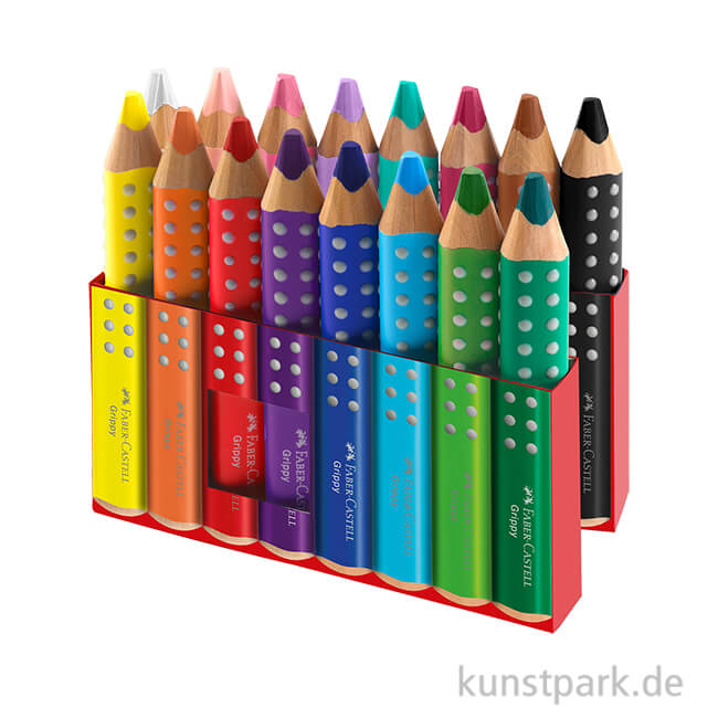 Artikelbild 1 des Artikels “Faber-Castell Grippy Buntstifte für Kinder, 16er Set mit Spitzer “