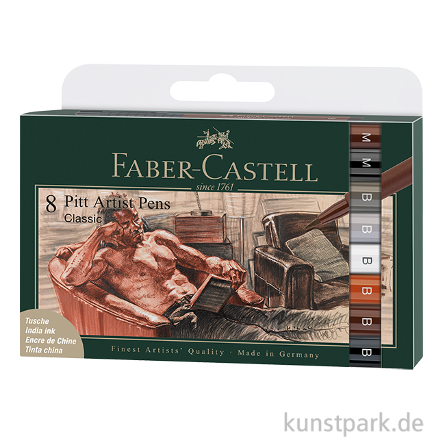 Artikelbild 1 des Artikels “Faber-Castell PITT Artist Pen Brush - 8er Set - Classic “