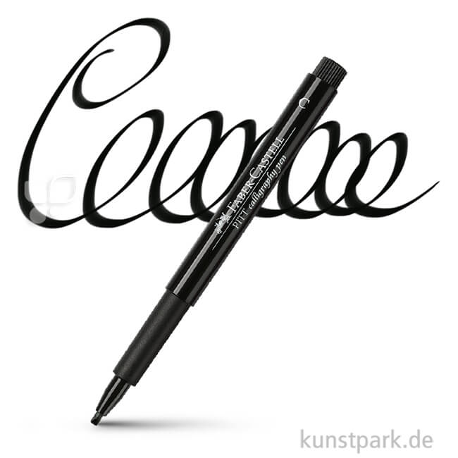 Artikelbild 1 des Artikels “Faber-Castell PITT Artist Pen Calligraphy einzeln Stift | 199 Schwarz“