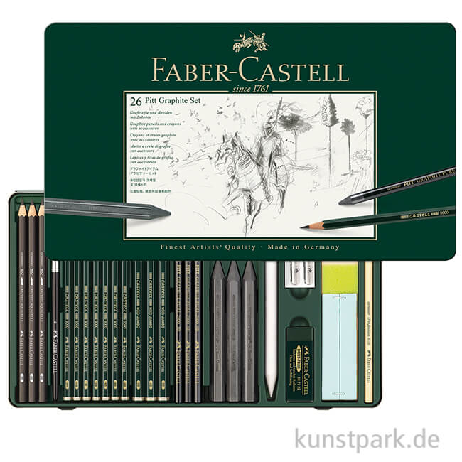 Artikelbild 1 des Artikels “Faber-Castell PITT Graphite Set, Stifte, Kreiden + Zubehör, 26-teilig “