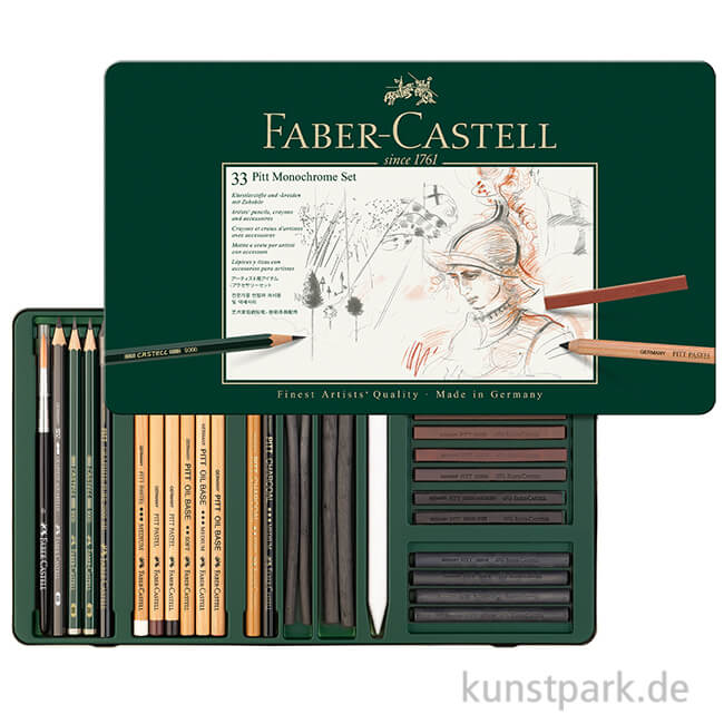 Artikelbild 1 des Artikels “Faber-Castell PITT Monochrome Set groß - 33teilig “