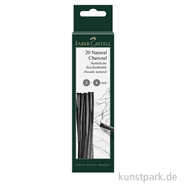 Artikelbild 1 des Artikels “Faber-Castell PITT natürliche Zeichenkohle - Set 3-6 mm“