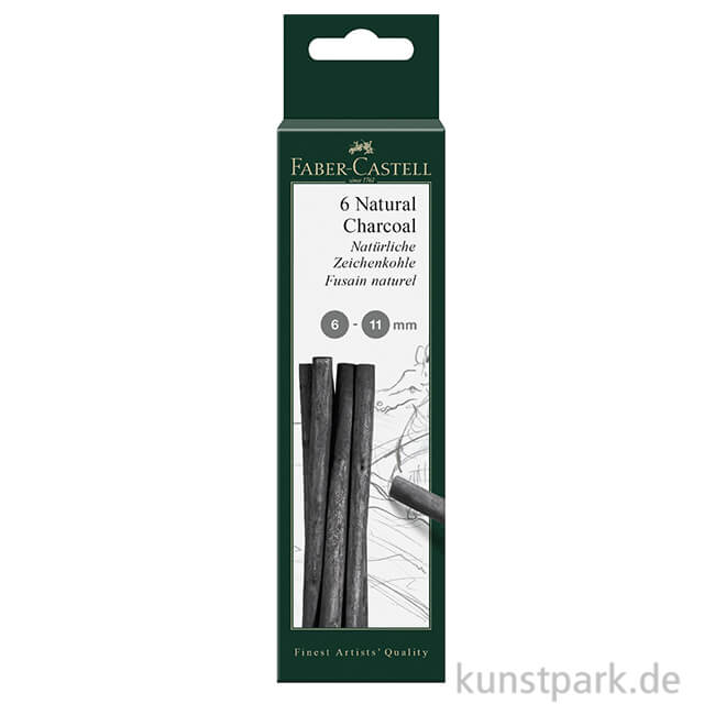 Artikelbild 1 des Artikels “Faber-Castell PITT natürliche Zeichenkohle - Set 6-11 mm“