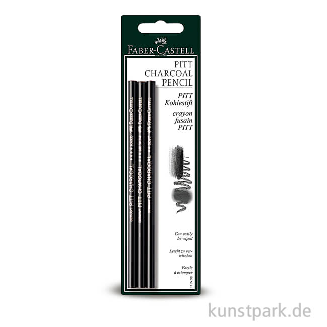 Artikelbild 1 des Artikels “Faber-Castell PITT-Zeichenkohlestift 3er Set “